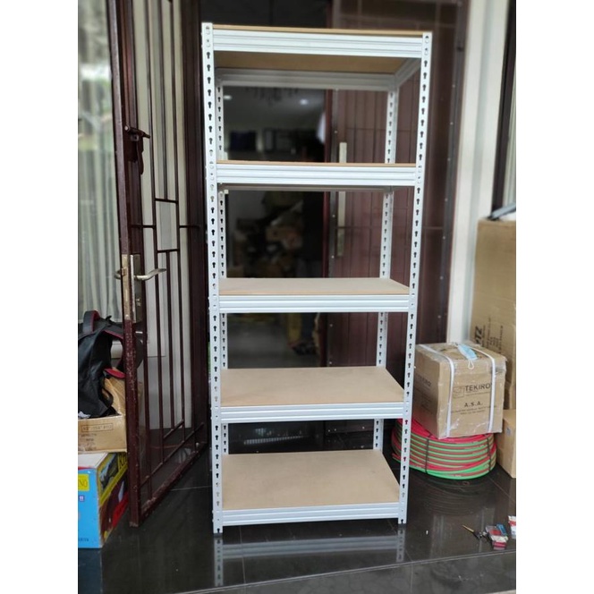 Hanya Gojek - Kenmaster Rak 5 Susun Besi 750 Kg Tanpa Baut