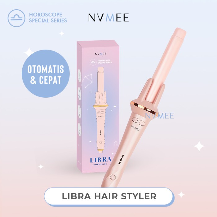 NVMEE - Catokan Keriting Keramik Otomatis Libra Hair Styler New Desain Elegant