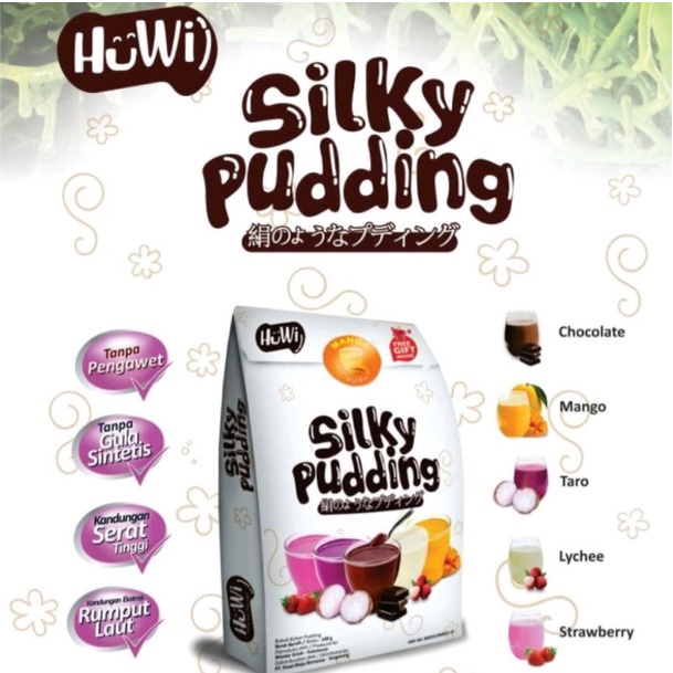 Huwi Silky Pudding Varian STRAWBERRY 100gram!!