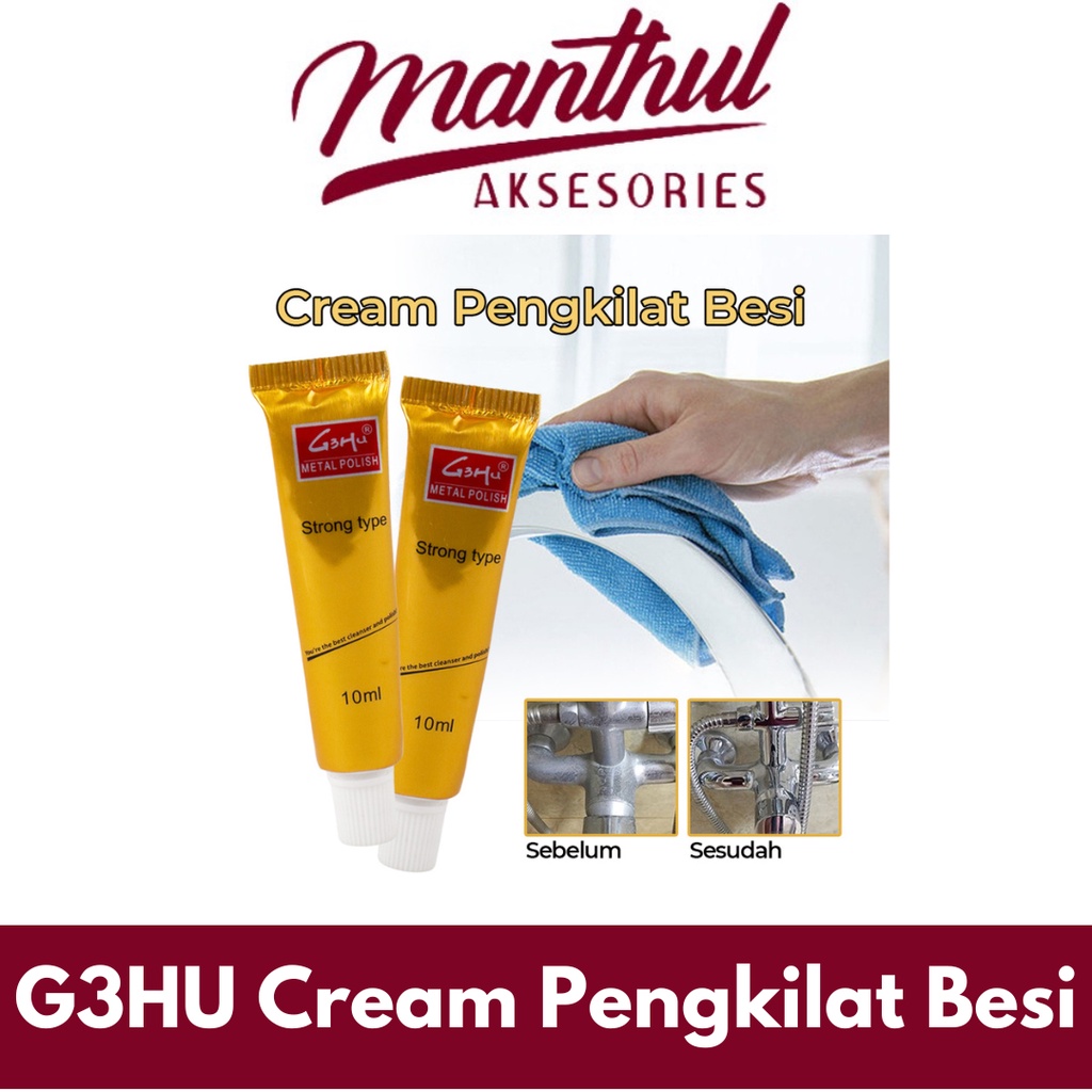 Cream Pengkilat Besi Stainless Steel Ceramic Watch Metal Polishing Paste 10 ml - G-918