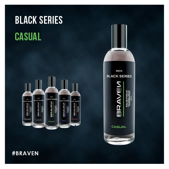 Braven Black Men CASUAL 100ml Eau De Parfum - Parfum Pria
