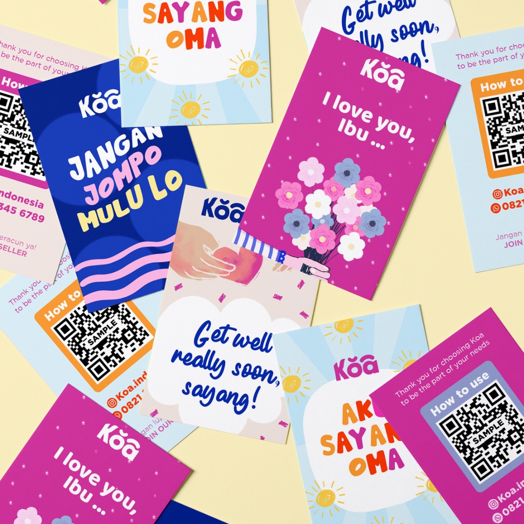 

Kartu Ucapan Greeting Cards Minyak Angin Parfum