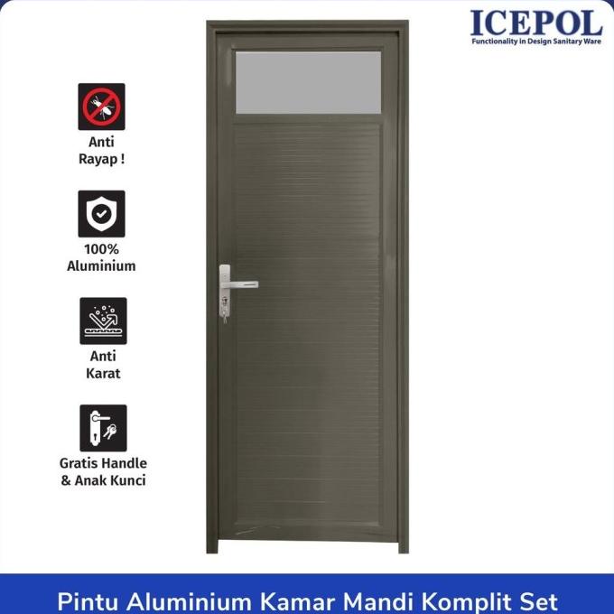 Pintu Aluminium Ic007 Pintu Kamar Mandi Kusen Alumunium Emeraldmartt