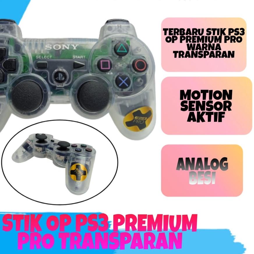 ♩ STIK PS3 OP HITAM PREMIUM PRO MOTION SENSOR STIK PS3 GYRO AXIS ◘