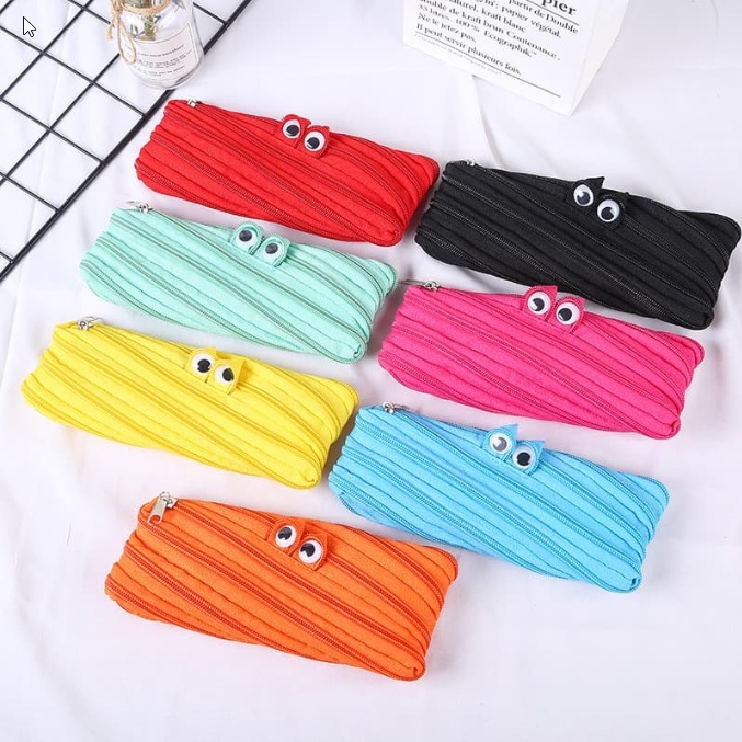 Kotak Pensil Tempat Pensil Zipper Alat Tulis Pouch Dompet