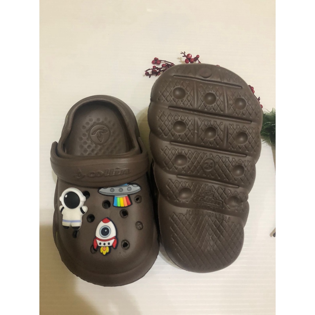 Sandal Anak Laki Laki Usia 0 1 2 3 4 Tahun Jibbitz Astro Bahan Eva Karet