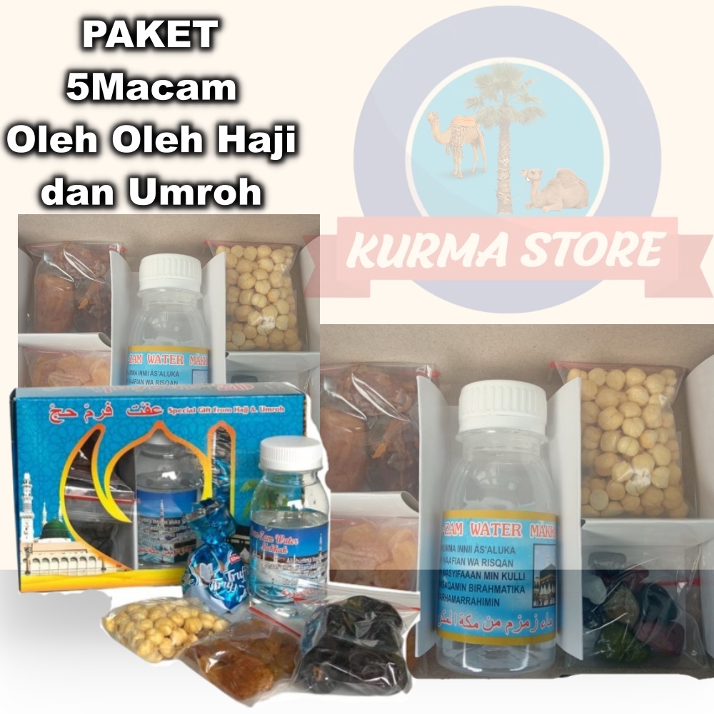 

Oleh oleh haji dan umroh paket kurma/kacang arab/air zam2 dll