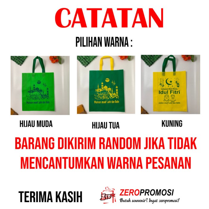 

Tas Lebaran Idul Fitri - Eid Mubarak - Tas Kain Model Eco Bag 087