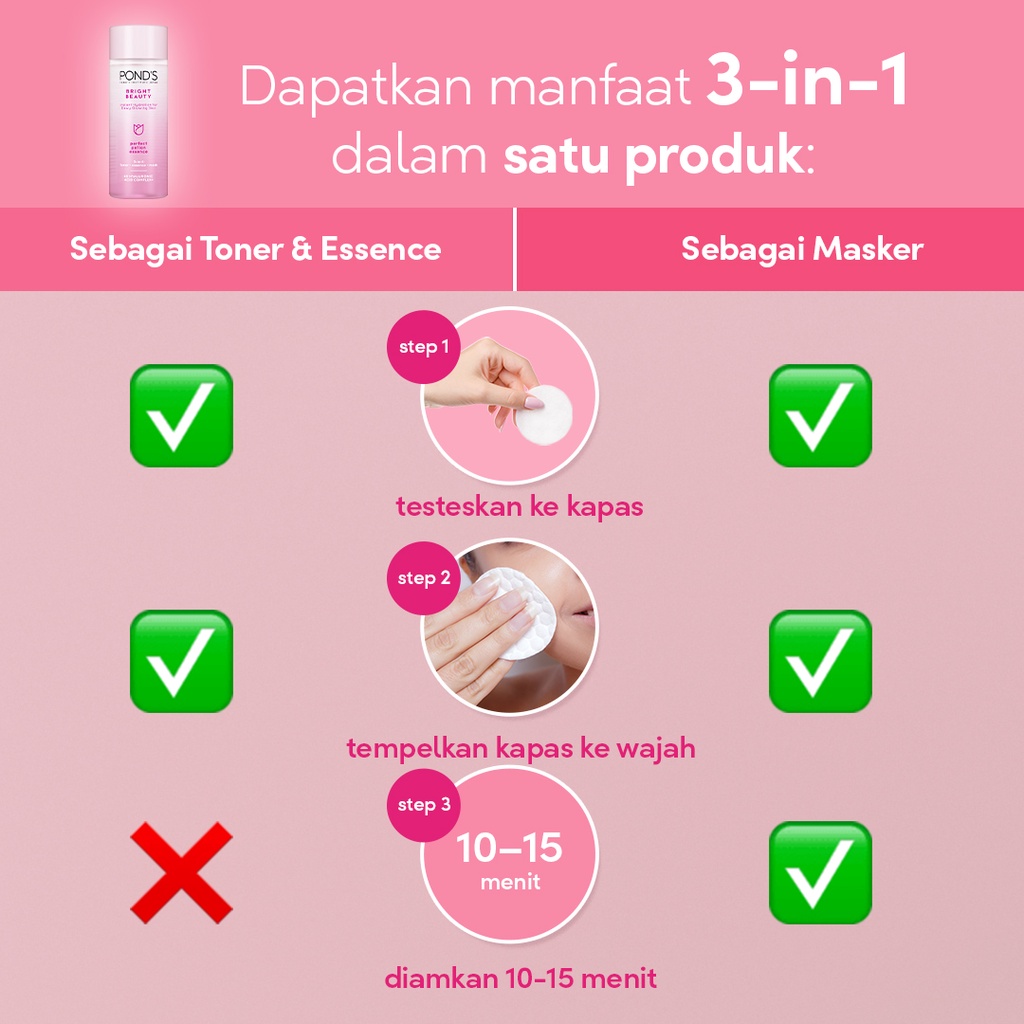 Pond's Bright Beauty Perfect Potion Essence / Toner 110 ml