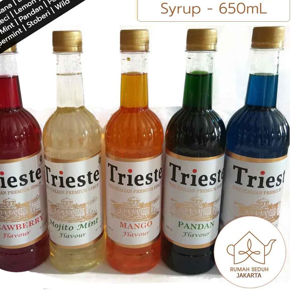 

✦ Trieste Italian Syrup 650 mL - Tea and Mojito Syrup Series - Mint, Lychee, Mango, Strawberry, Pandan ❂