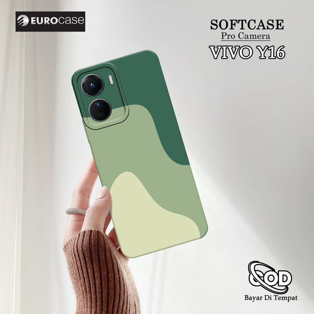 Softcase Pro Camera Vivo Y16 2022 - Silikon Vivo Y16 - Fashion Case Estetik - eurocase - Casing Hp V