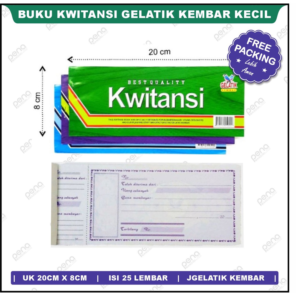 Buku Kwitansi Gelatik Kembar Kecil