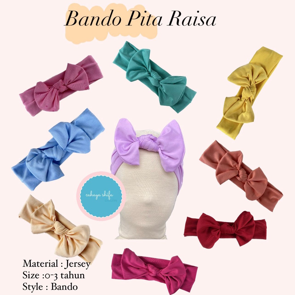 BANDANA BAYI PITA RAISA 0-3 TAHUN