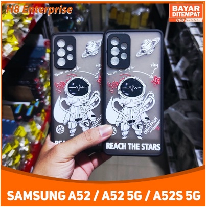 Casing Nasa Space Samsung A32 5G A12 M12 A22 4G M32 4G A52 A52S A50 A50S A30S A02S A03S Case Astronot Space