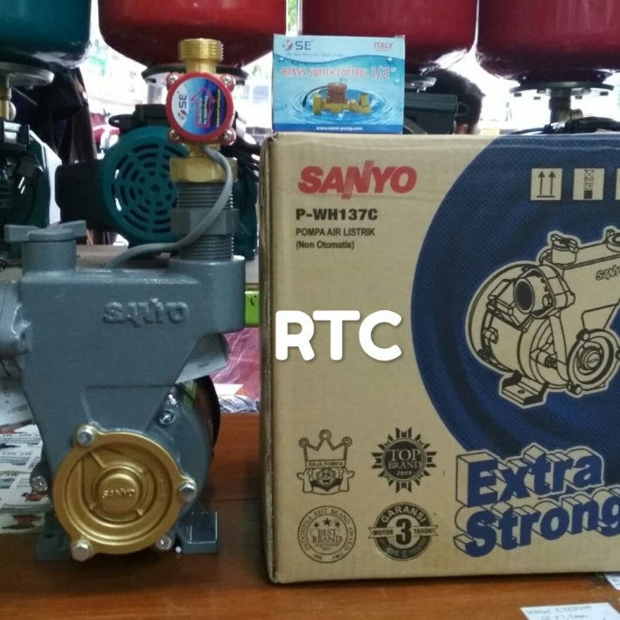 Pompa booster pendorong sanyo otomatis