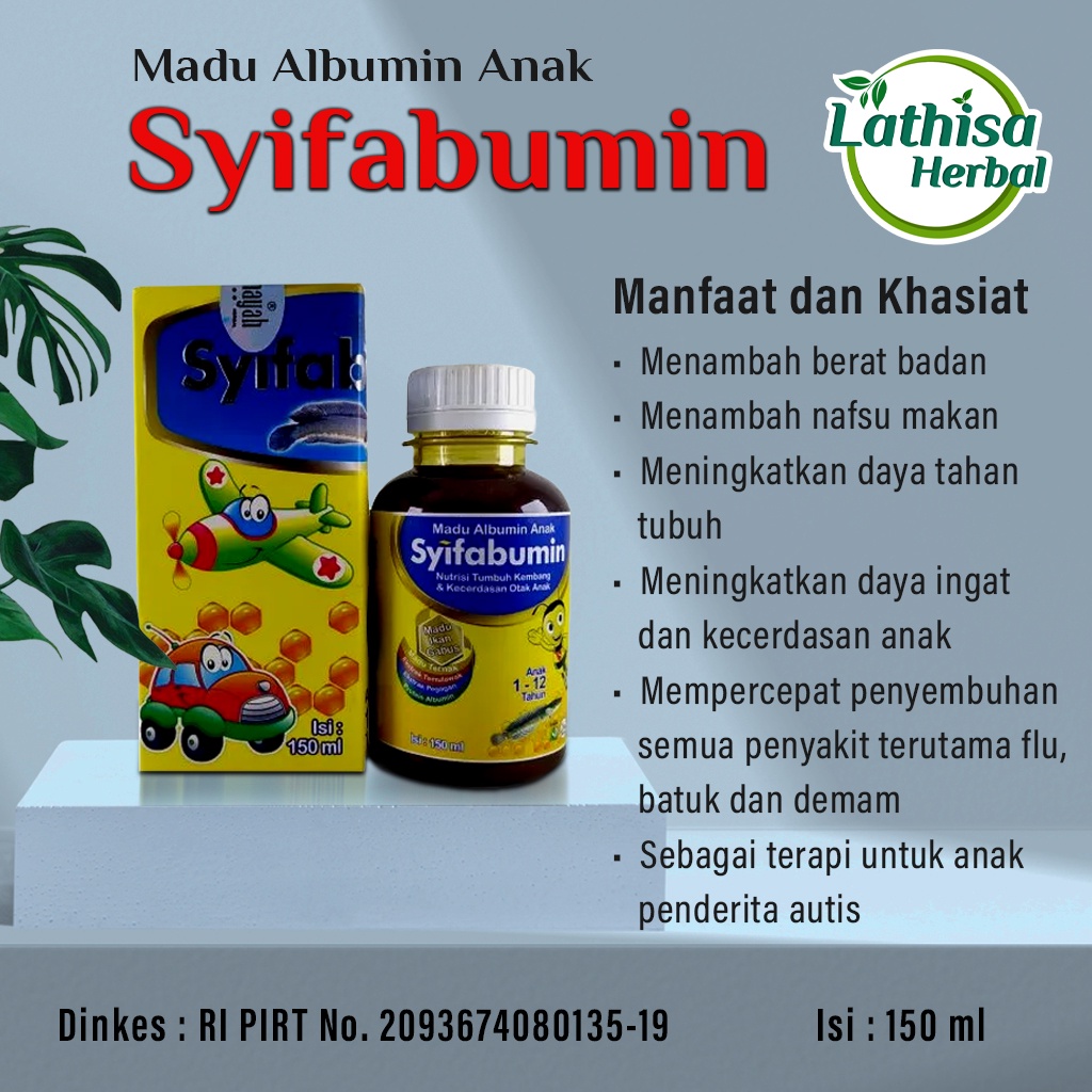 Madu Anak Syifabumin Vitamin Anak  Nafsu Makan Kecerdasan Anak Madu ikan gabus Temulawak Pegagan