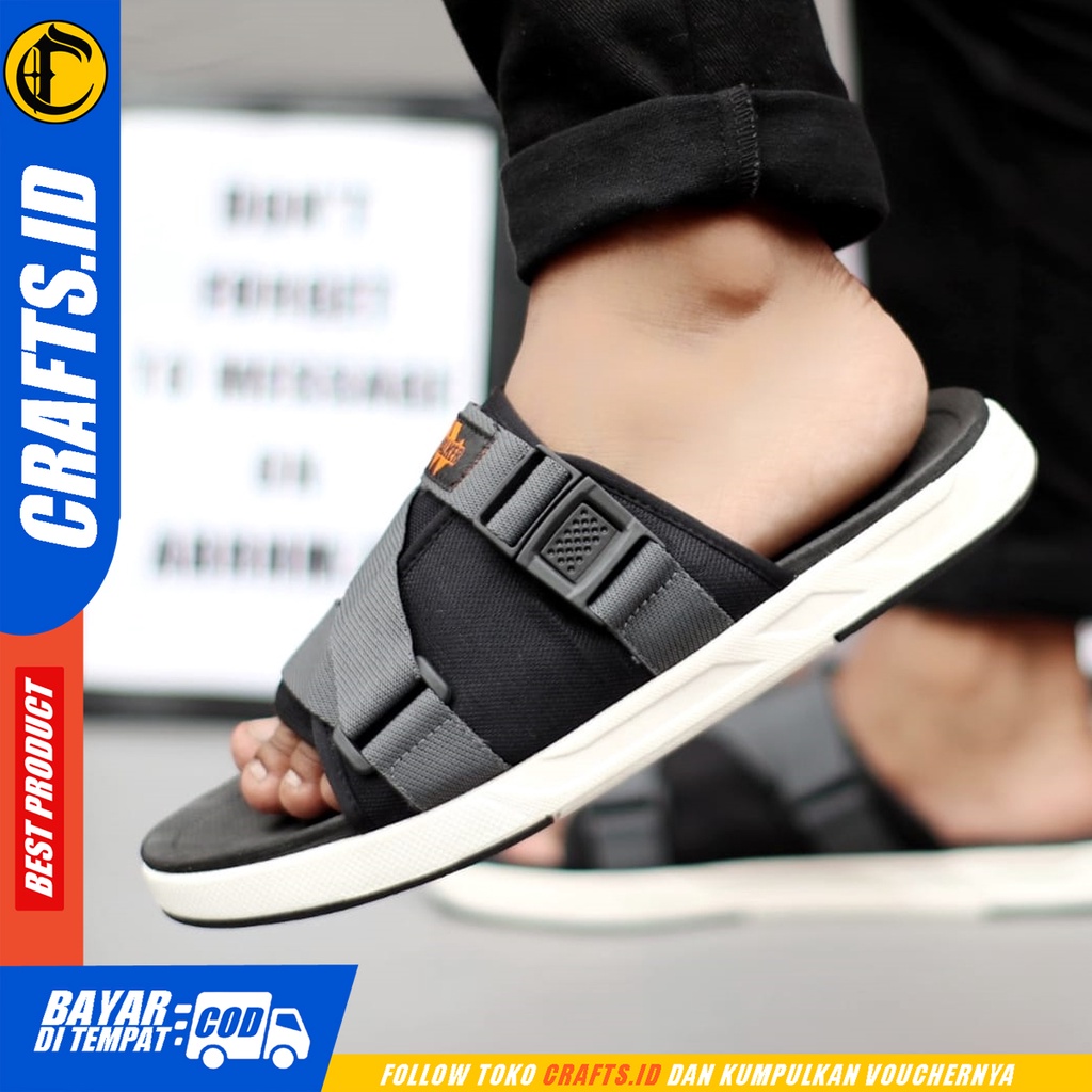 Sendal Slide Pria Sandal Slop Casual Travelling Crafts Gianis