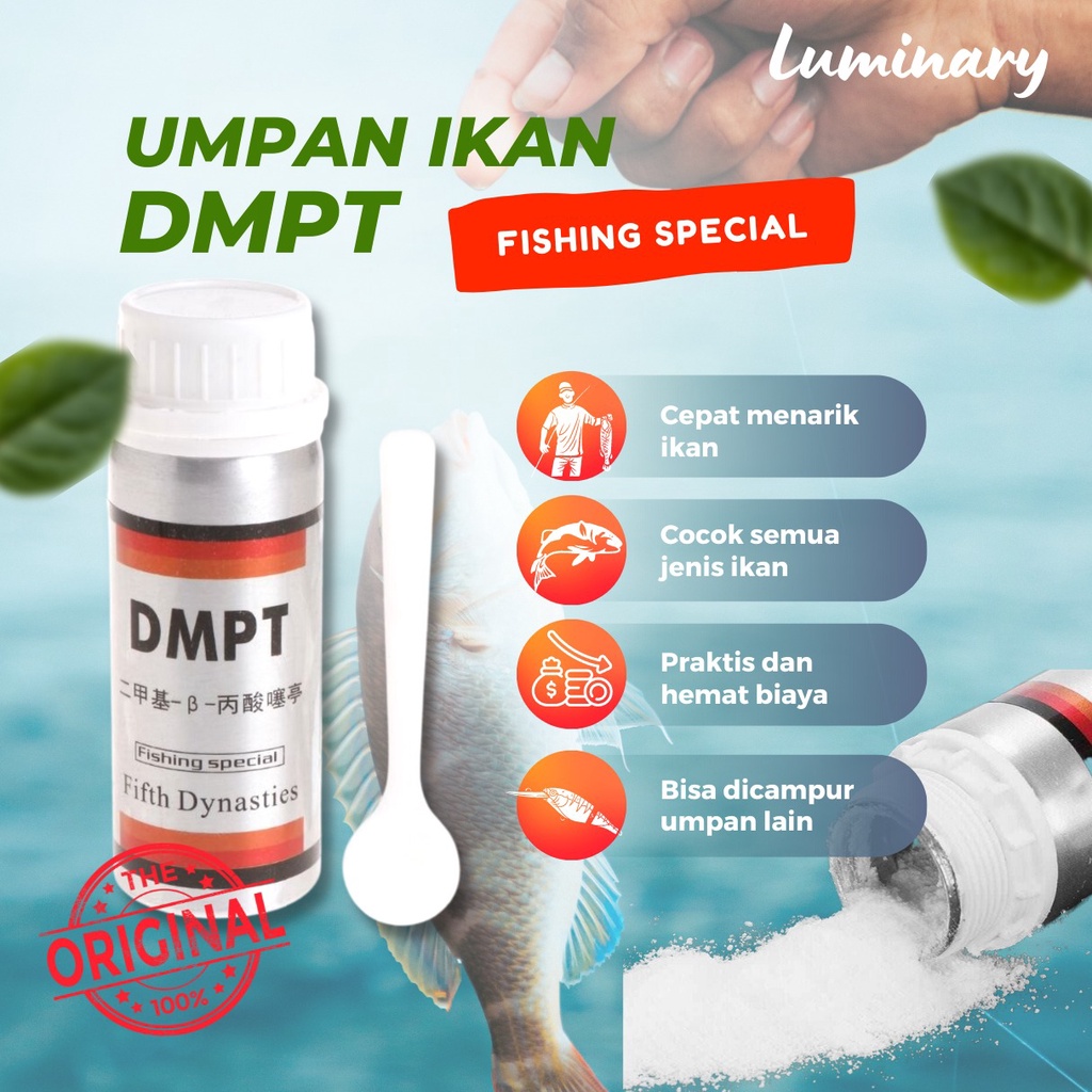 Original DMPT umpan pancing bubuk essen essence stimulant mancing untuk penarik segala jenis ikan