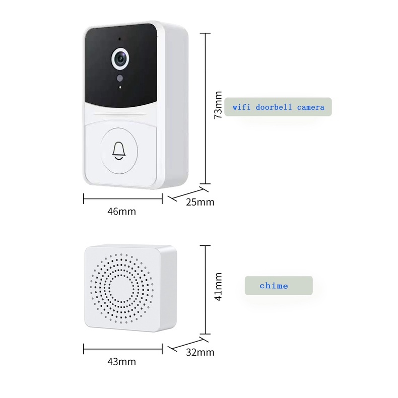 BELL RUMAH KAMERA tuya doorbell  / BEL KAMERA / IP CAMERA / BELL CAMERA MINI / BEL PINTU / BEL RUMAH / BELL WIFI bel pintu dengan Kamera - Smart Door Bell - Ip Camera - Wireless  - Wifi -  Video