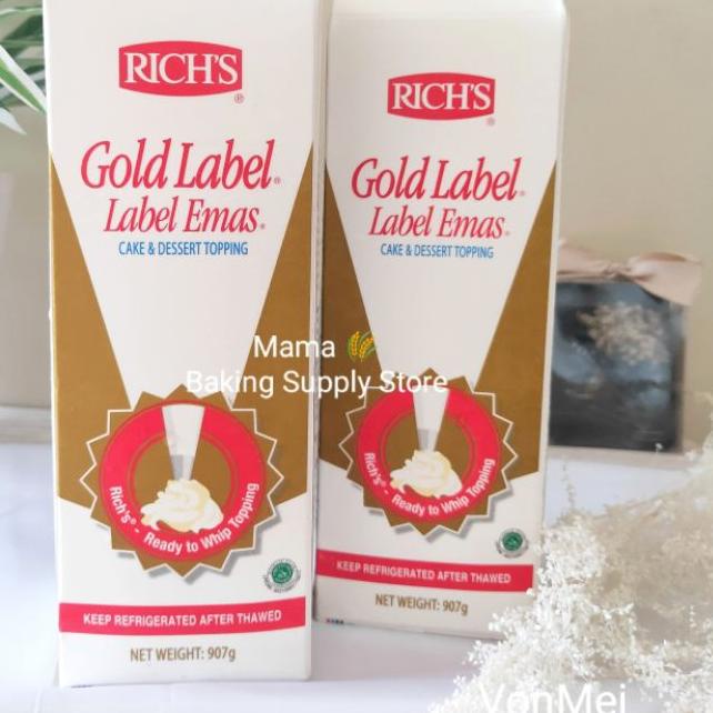 

♧ RICH'S RICH RICHS GOLD WHIPPING CREAM KRIM TOPPING ♬