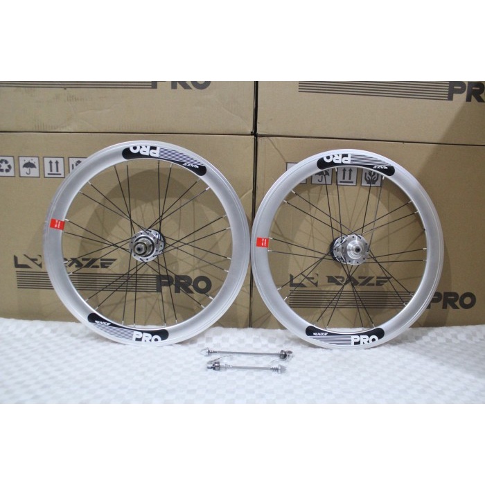 Velg rims wheelset sepeda lipat raze pro 20 x 1 3/8 20+ 451 22inch