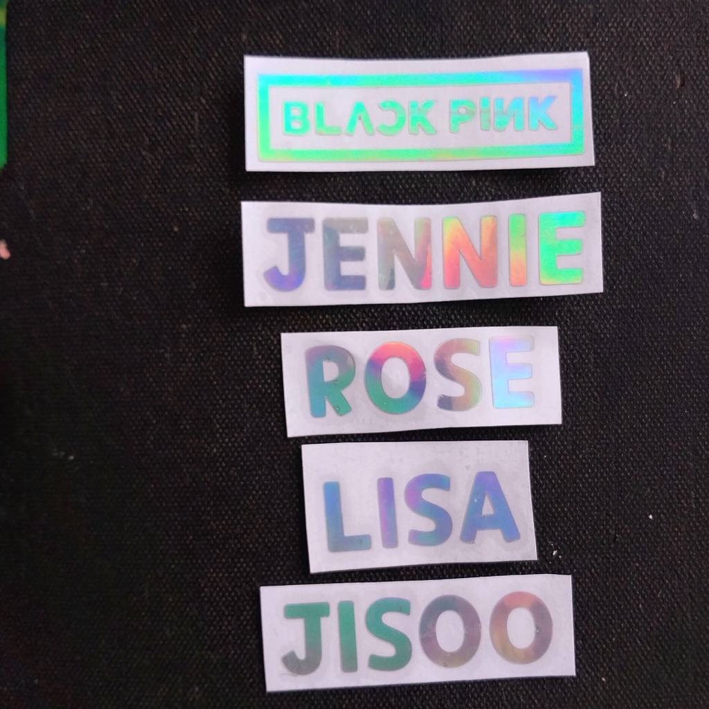 BLACKPINK STIKER HOLOGRAM / STICKER HOLOGRAM JENNIE JISOO LISA ROSE