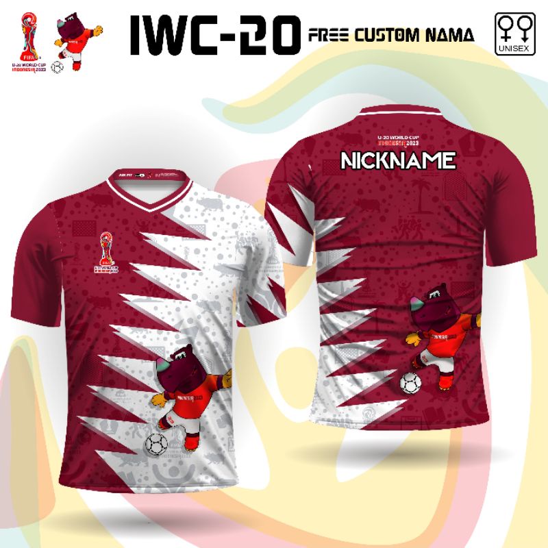BAJU SUPORTER PIALA DUNIA U20 INDONESIA JERSEY PIALA DUNIA U20 INDONESIA IWC
