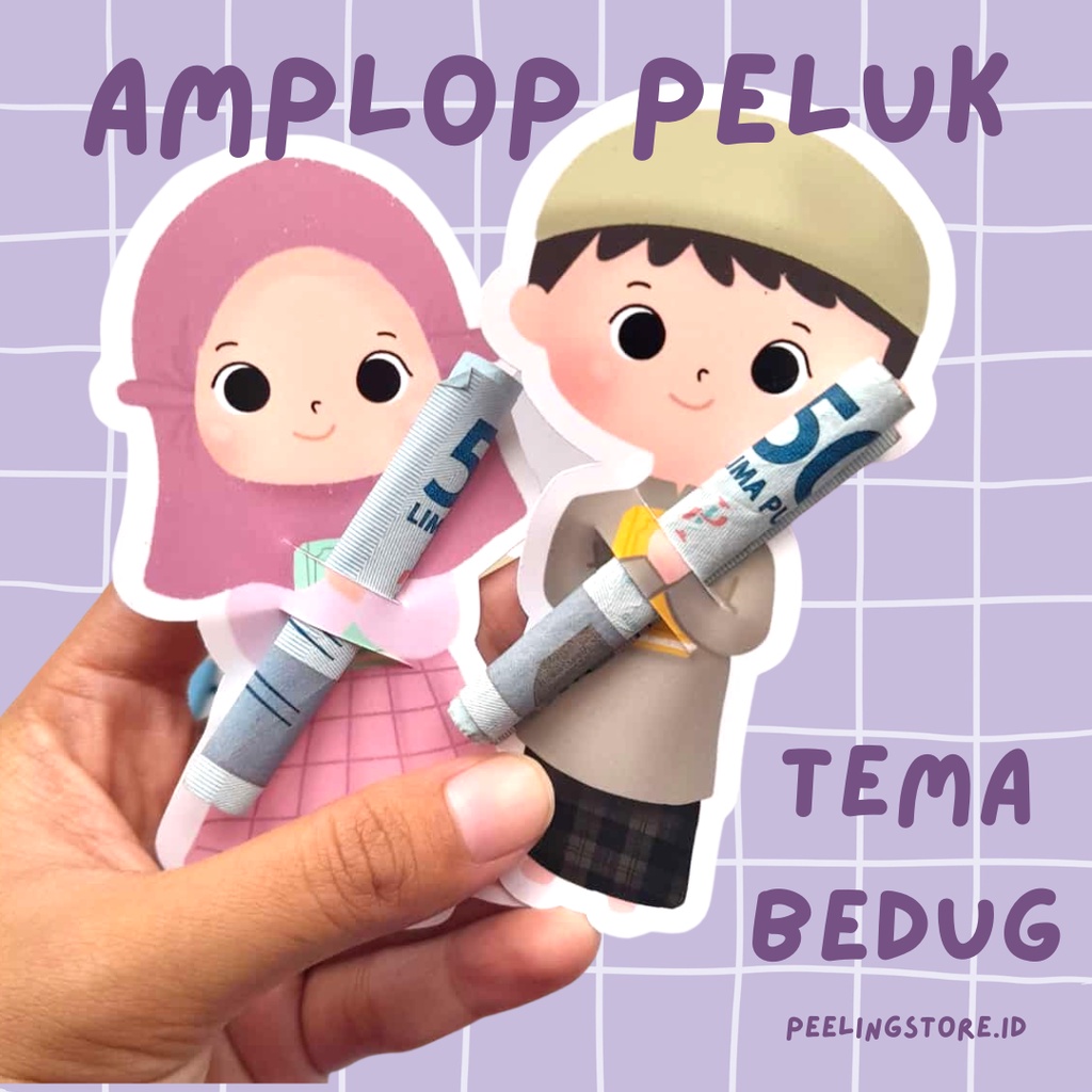 

10 PCS Amplop Lebaran Idul Fitri Amplop Karakter Angpao Lucu Amplop Peluk
