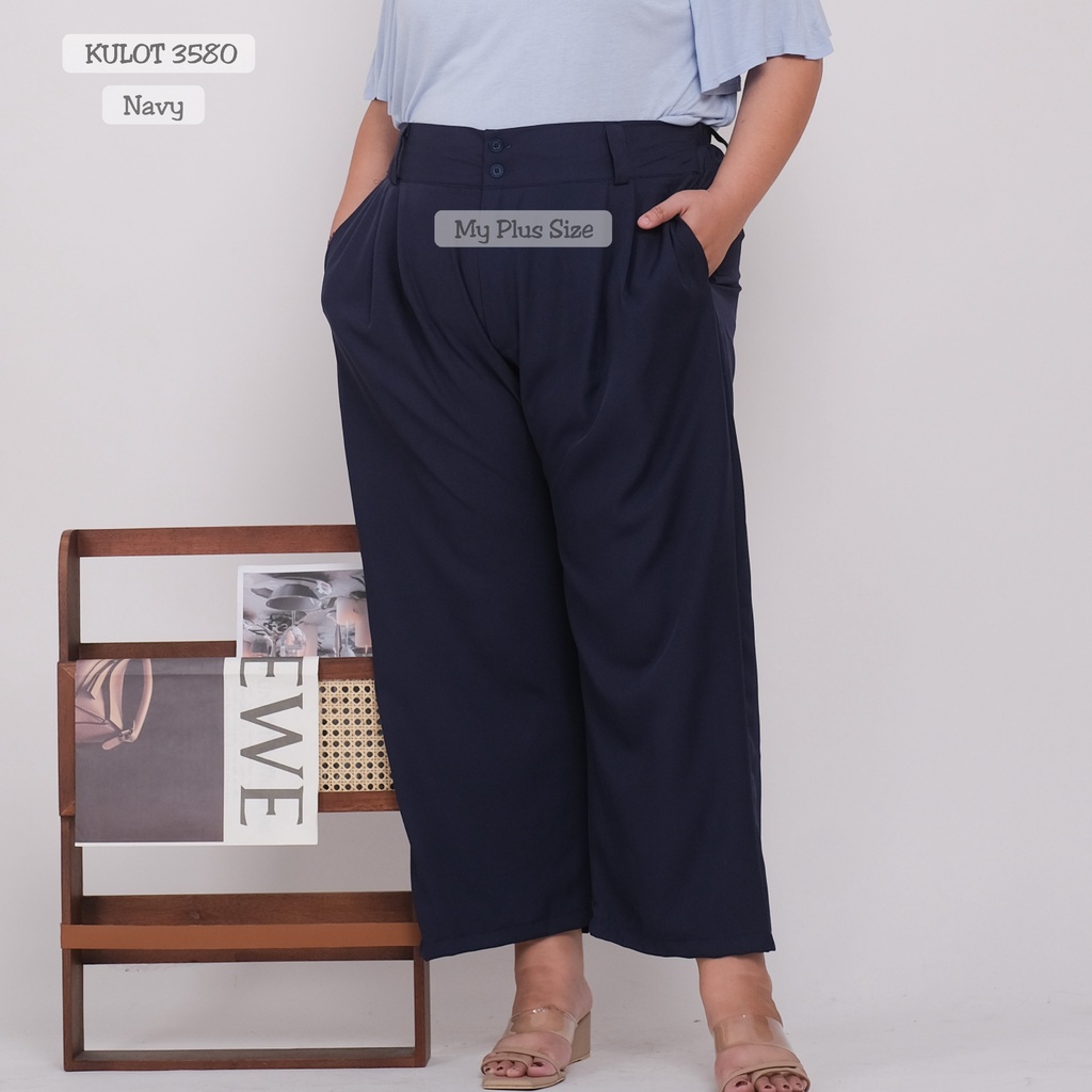 Celana Kulot Jumbo Wanita 3580, 3XL &amp; 5XL