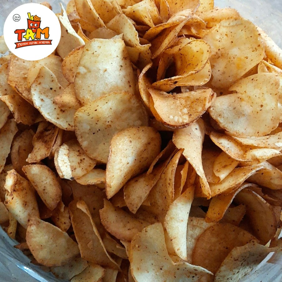 

Kripset Keripik Singkong Pedas Gurih 250 Gram - Tam Snack