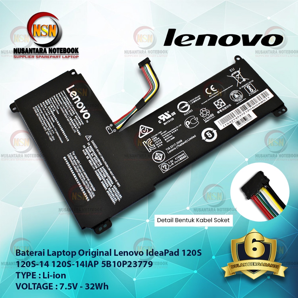 Baterai Original Lenovo IdeaPad 120S 120S-14 120S-14IAP 5B10P23779