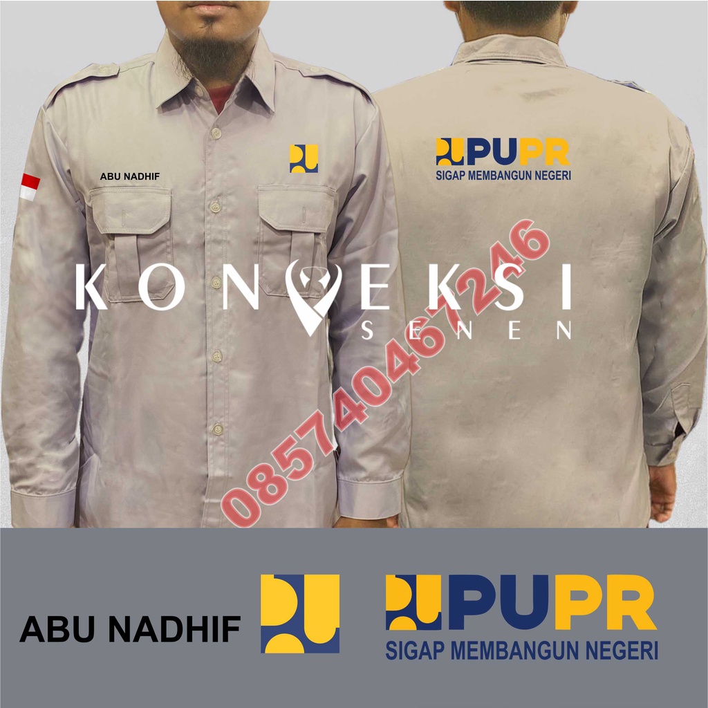 Kemeja Pupr baju Pupr seragam Pupr kemeja dinas pekerjaan umum baju dinas pekerjaan umum seragam dinas pekerjaan umum