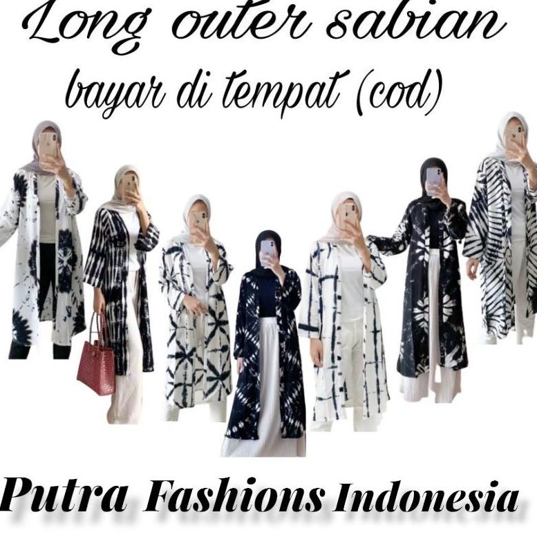 murah NEW VEST OUTER SABYAN ALL SIZE || OUTER SHIBORI belkang