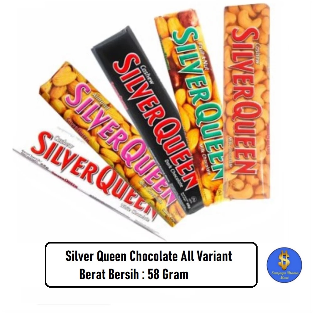 

Silver Queen Chocolate 58gr All Variant-Cokelat Silver Queen All Variant