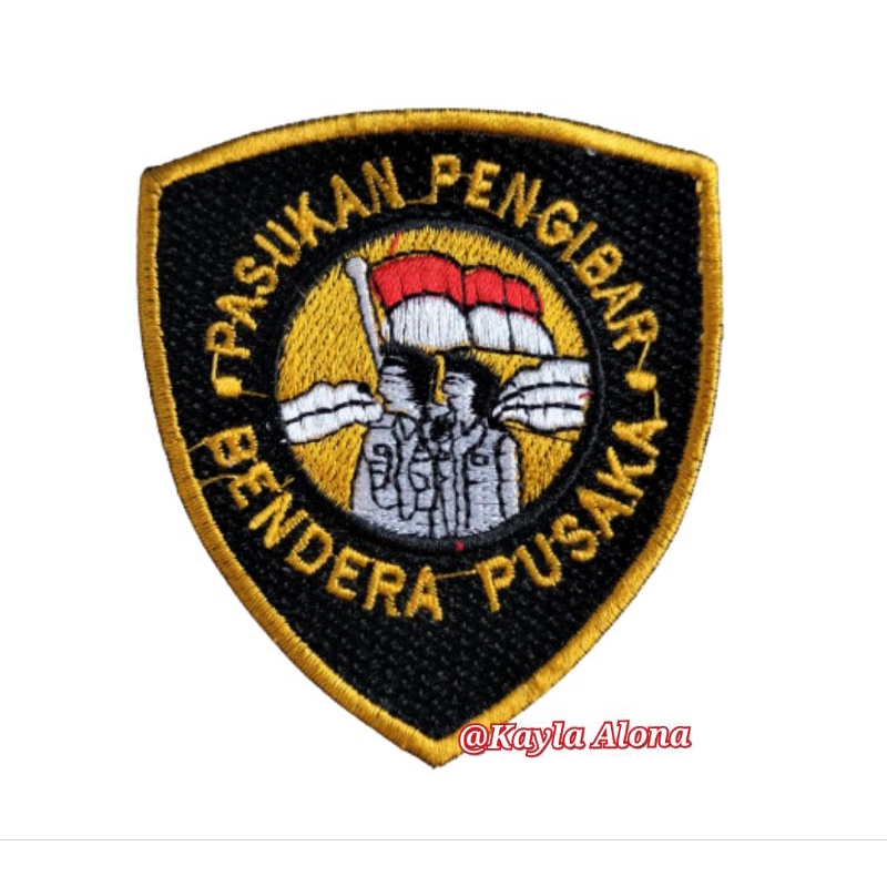 BET / BADGE BORDIR &quot; PASUKAN PENGIBAR BENDERA PUSAKA &quot;