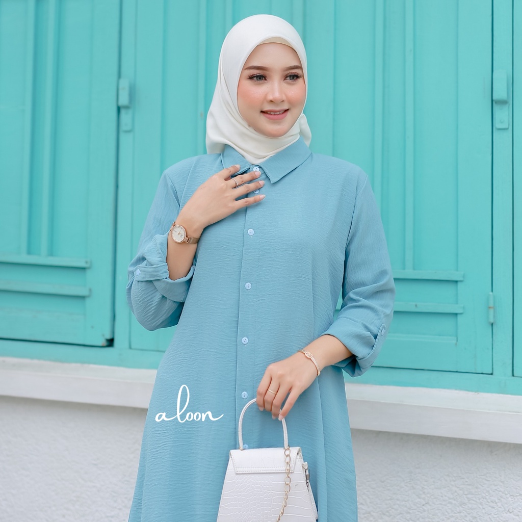 Inara Tunik Crinkle Airflow Premium Busui Friendly – Atasan Tunik Wanita