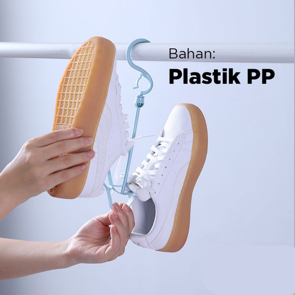 JAVASHOP 5 Pcs Hanger Sepatu Gantungan Serbaguna Pengering Sepatu