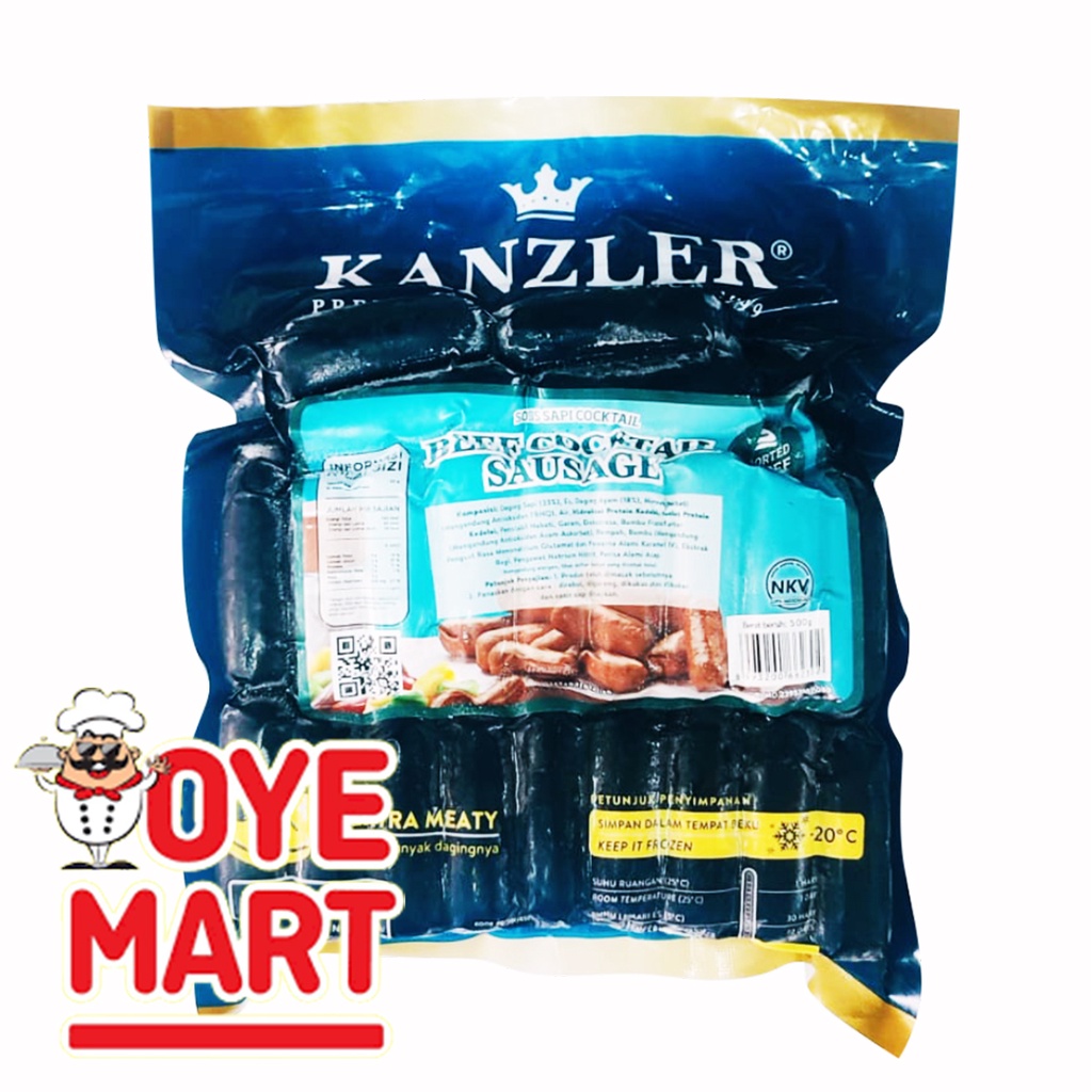 KANZLER BEEF COCKTAIL SAUSAGES 500GR SOSIS SAPI