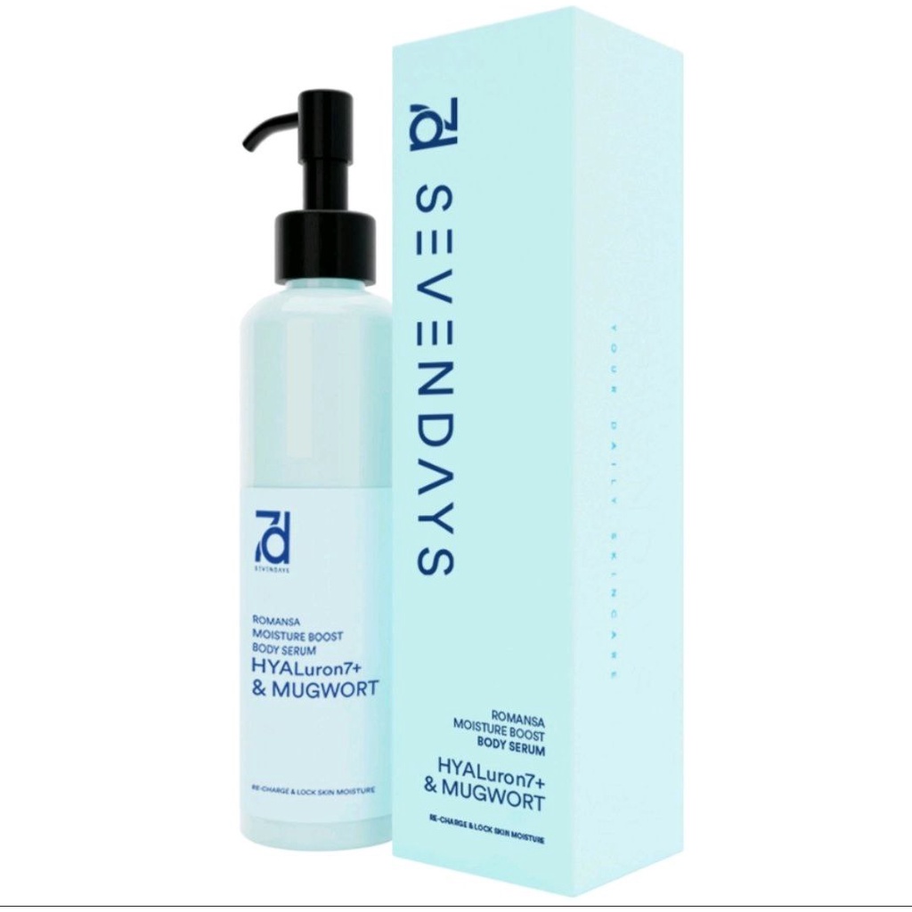 SEVEN DAYS ROMANSA BODY SERUM MOISTURIZER BOOST BLUE HYALU&amp;MUGWORT