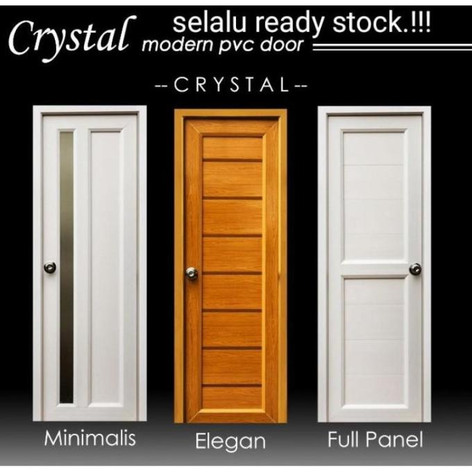 Pintu Kamar Mandi/Kamar Tidur Pvc Crystal Best Seller Emeraldmartt