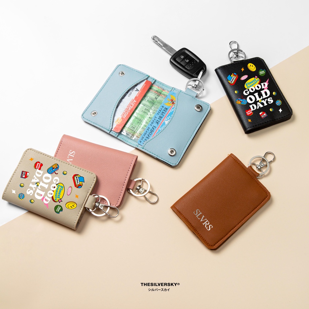 Thesilversky Keychain Wallet | Dompet Gantungan Kunci Mobil Motor Lipat Premium