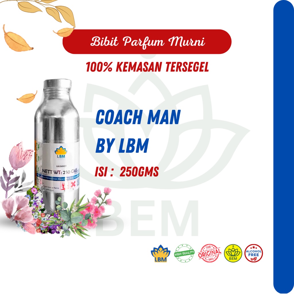 COACH MAN -Bibit Parfum by LBM - 250Gms Segel