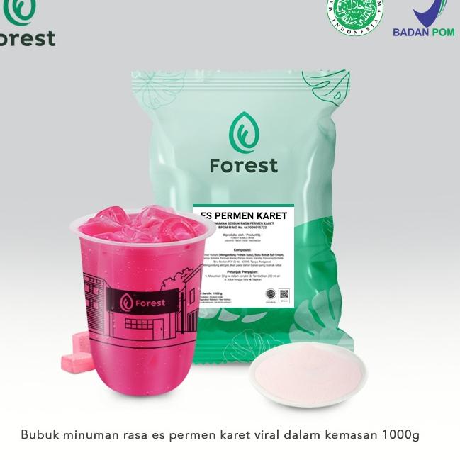 

✨11.11✨ Bubuk Minuman ES PERMEN KARET VIRAL 1000g - FOREST Bubble Drink