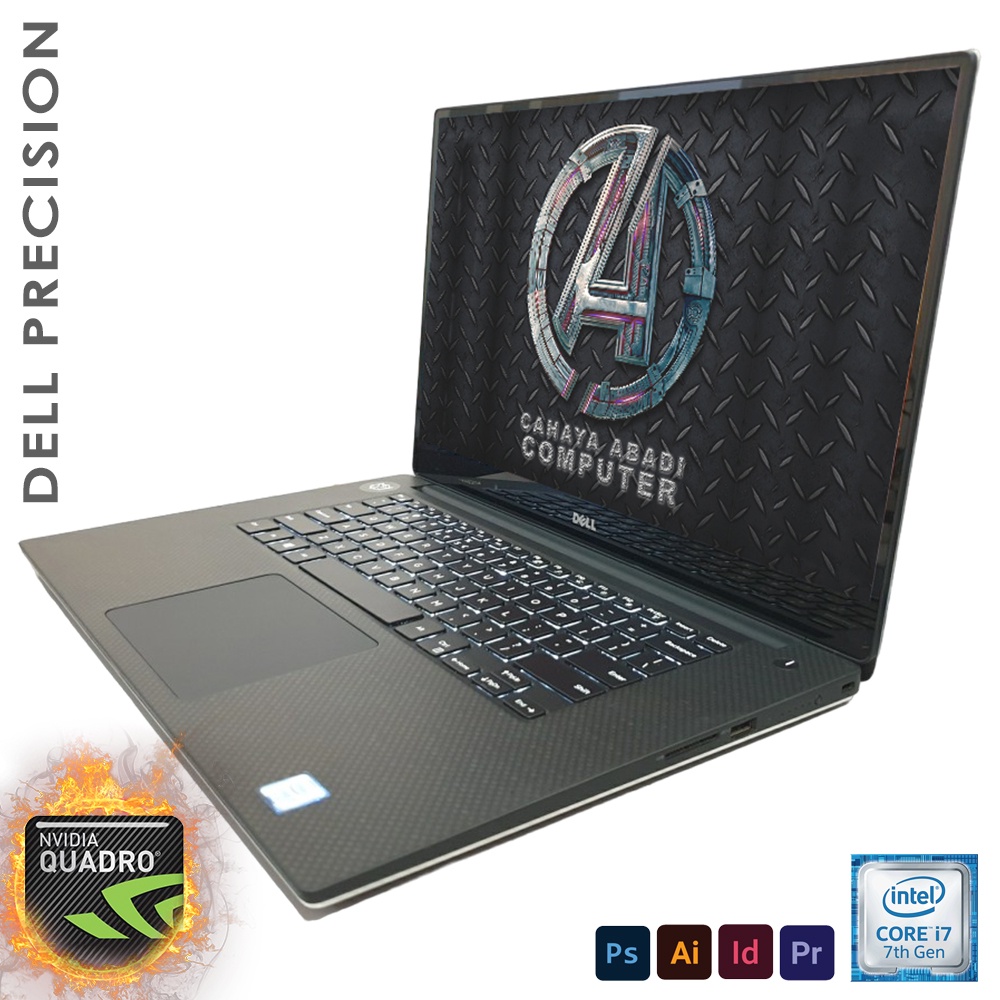 LAPTOP GAMING Dell Precision 5520 Core i7 Gen 7 RAM 16GB SSD 512GB NVIDIA QUADRO MURAH