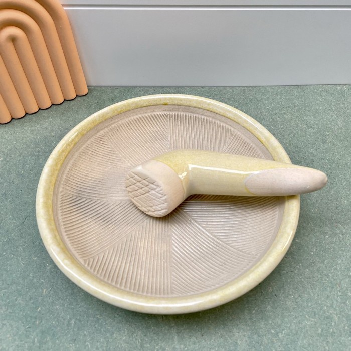 Ceriche Cobek sambal Keramik & Uleg Keramik / Cobek Aesthetic Kekinian