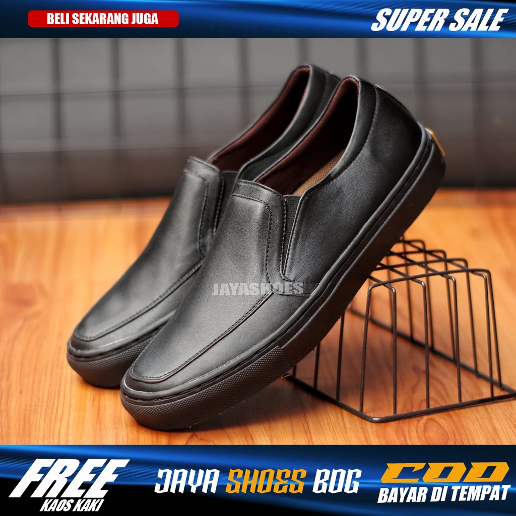 GOZIL Sepatu Kasual Casual Slip On Pria Keren Murah Original Kulit Asli Kerja Kantor Kondanga