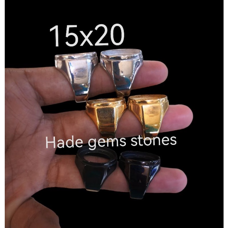 Ring emban TITANIUM super kualitas dim 15x20