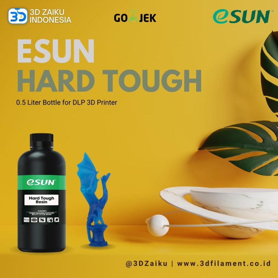 eSUN Hard Tough Resin 0.5 Liter Bottle for DLP 3D Printer