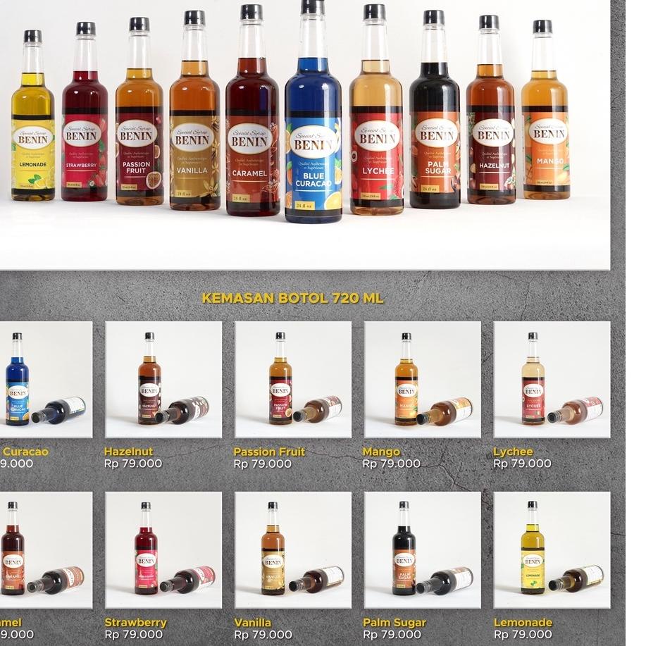 

♝ Benin Syrup Minuman 720 ml - Varian Fruit ♣