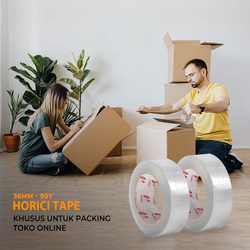 MEREK HORICI MURAH SUPER CLEAR 36mmx90Y LAKBAN BENING HORICI TAPE